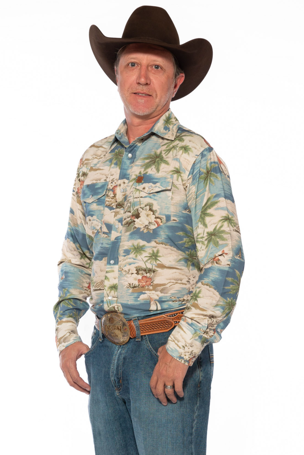 Top - Sheridan Men's Shirt Bahama Blue