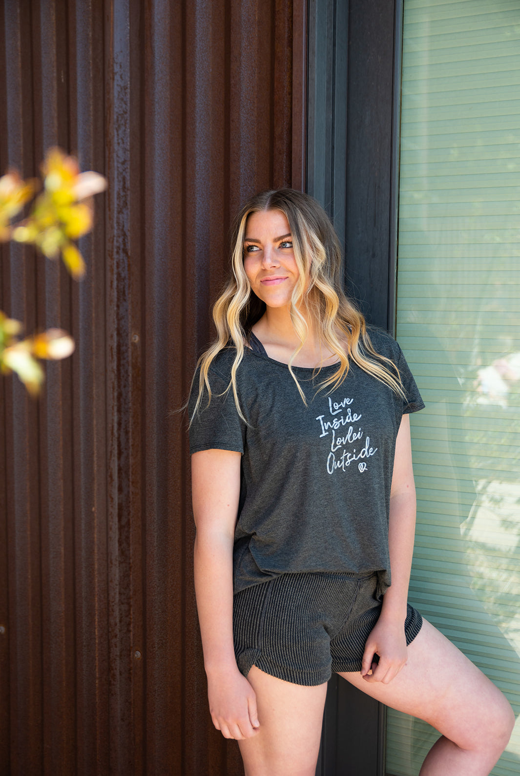 Tshirt - Scoop Tee 2Tone Charcoal